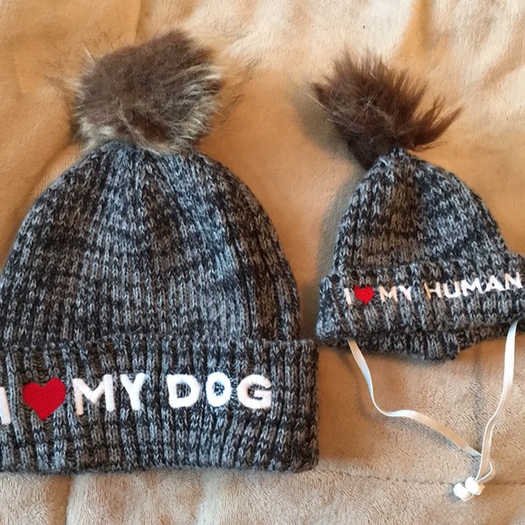 matching hats for dog and owner